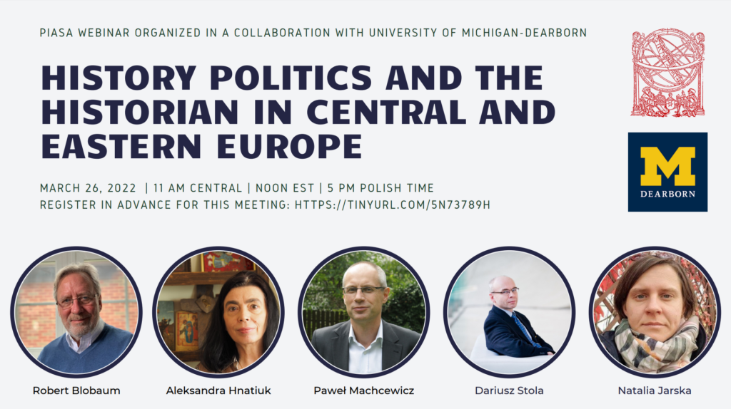 History, Politics and the Historian in Central and Eastern Europe - webinar